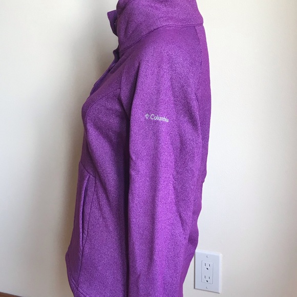 Columbia  women’s Fleece Pullover Purple Columbia - Picture 2 of 8